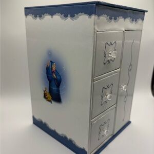 Disney Cinderella Jewelry Box 💙 2009 w Booklet & 2 Discs